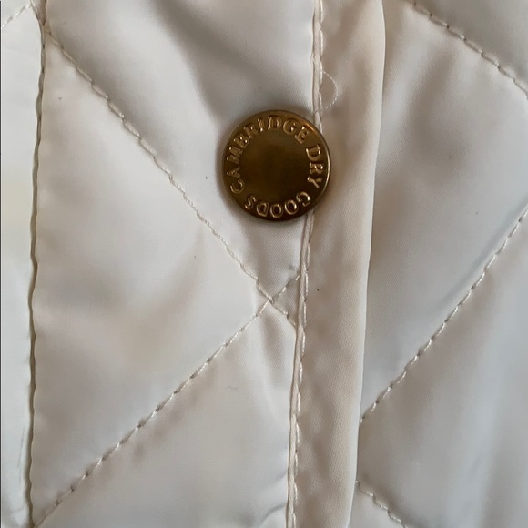 SOLD - Off White Cream Puffer Vest - Picture 3 of 5